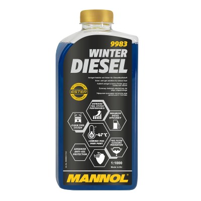 Эфирная присадка  MANNOL Winter Diesel 1L (Антигель)