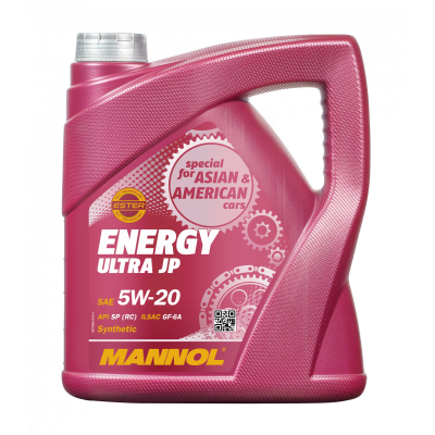 Моторное масло MANNOL Energy Ultra JP 5W20 SN 4L